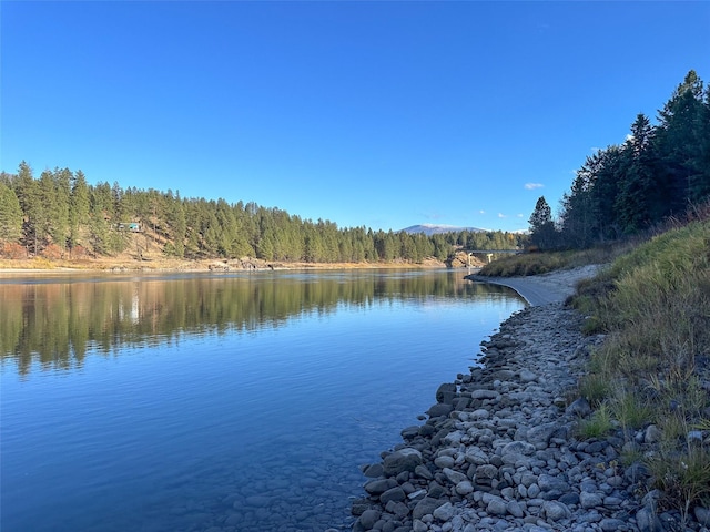 4895 Mt Highway 200, Thompson Falls, MT 59873 - water view with a heavily wooded area