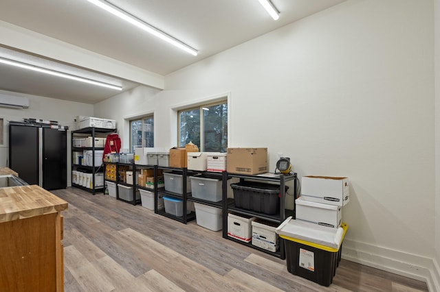 interior space with a wall unit AC