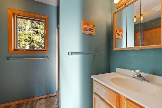 bathroom featuring vanity