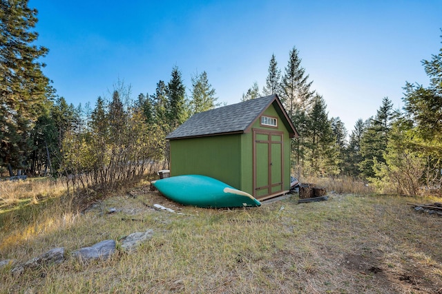128 Ledgewood Dr, Bigfork, MT 59911 - view of shed