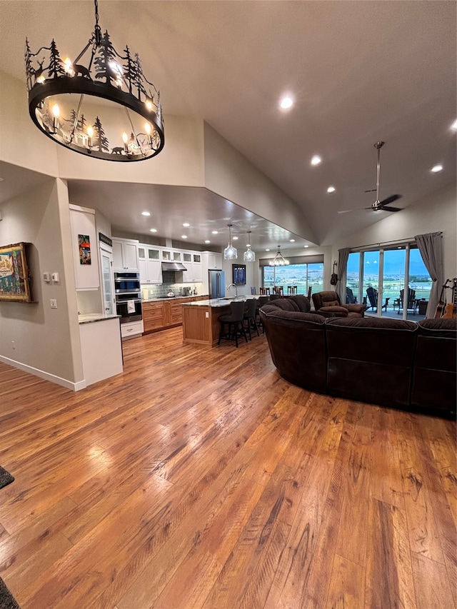 kitchen featuring hardwood / wood-style floors