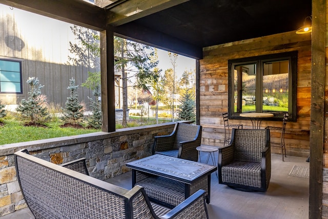 view of sunroom / solarium