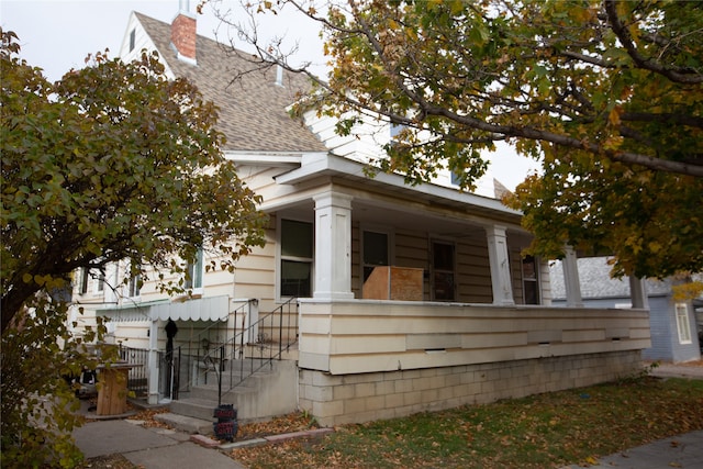 view of front of home