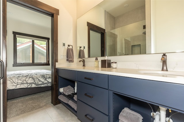 3868 Gelande St Unit 4, Whitefish, MT 59937 - ensuite bathroom with a shower with door, double vanity, ensuite bath, and a sink