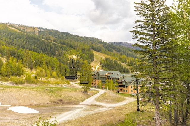 3868 Gelande St Unit 4, Whitefish, MT 59937 - birds eye view of property featuring a mountain view and a forest view