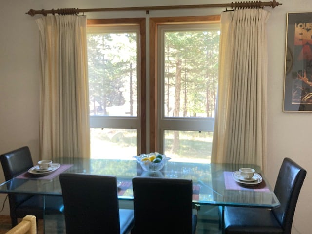 view of dining space