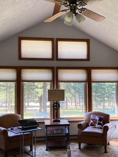 room details featuring ceiling fan