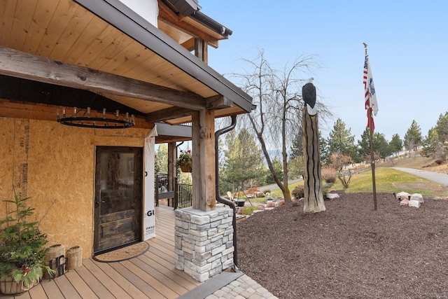 16485 Folsom Rd, Florence, MT 59833 - view of wooden deck