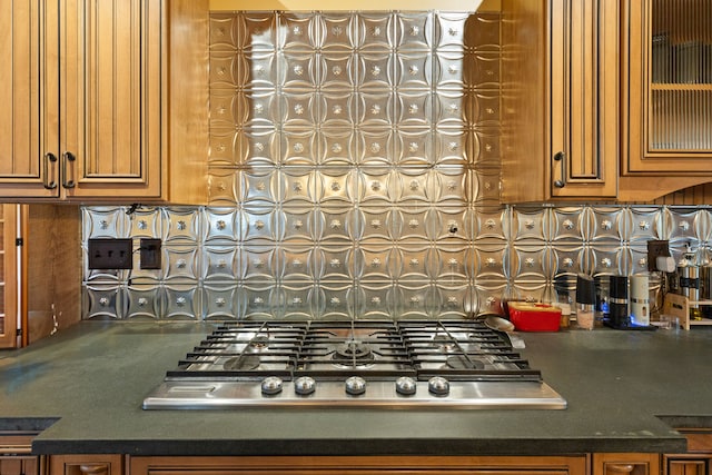 kitchen featuring stainless steel gas cooktop