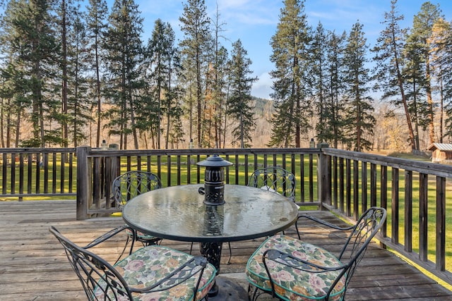 view of wooden terrace