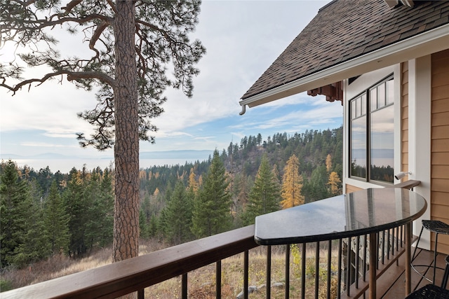 view of balcony