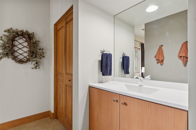 bathroom featuring vanity