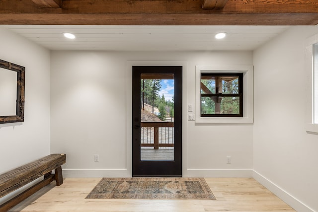 469 Owings Creek Loop, Hamilton, MT 59840 - entryway with light wood-type flooring and recessed lighting