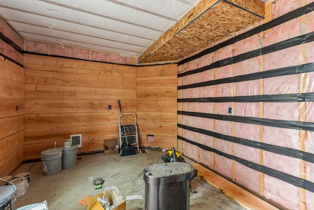 469 Owings Creek Loop, Hamilton, MT 59840 - unfurnished living room featuring wood walls