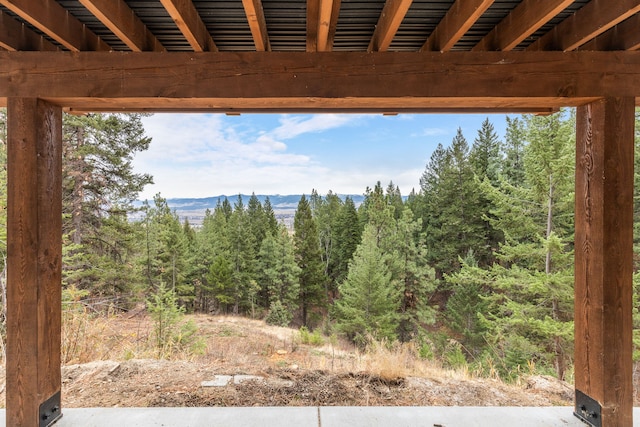 469 Owings Creek Loop, Hamilton, MT 59840 - view of yard featuring a wooded view and a mountain view