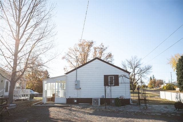 view of side of home