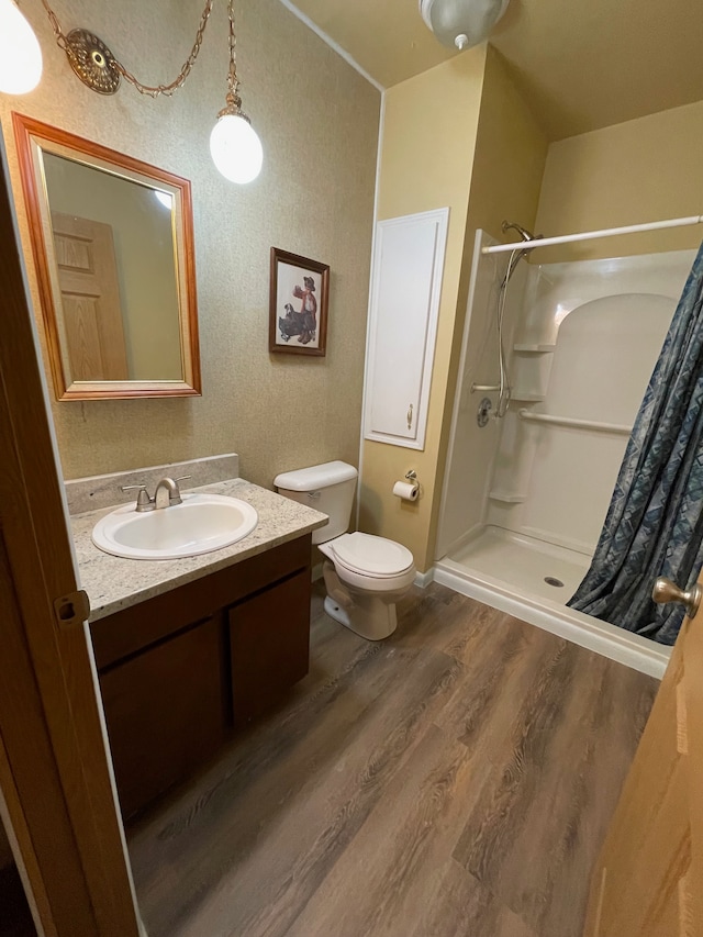 bathroom featuring hardwood / wood-style flooring