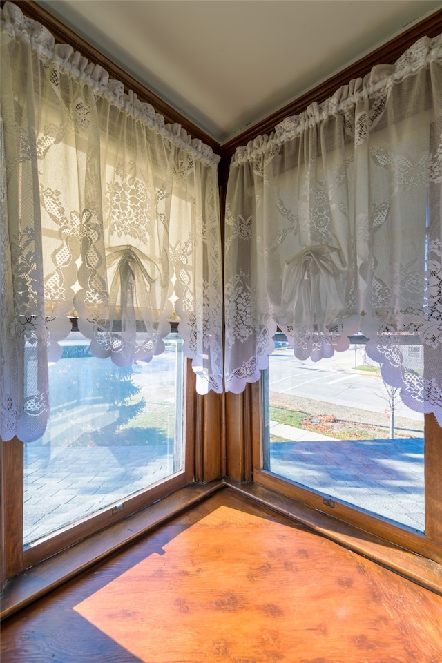 room details featuring hardwood / wood-style flooring