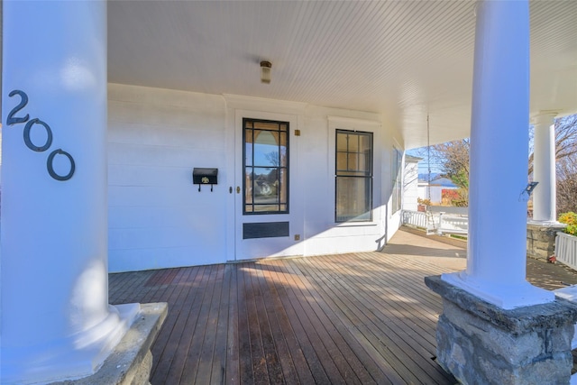 200 N 5th St, Hamilton, MT 59840 - view of wooden porch