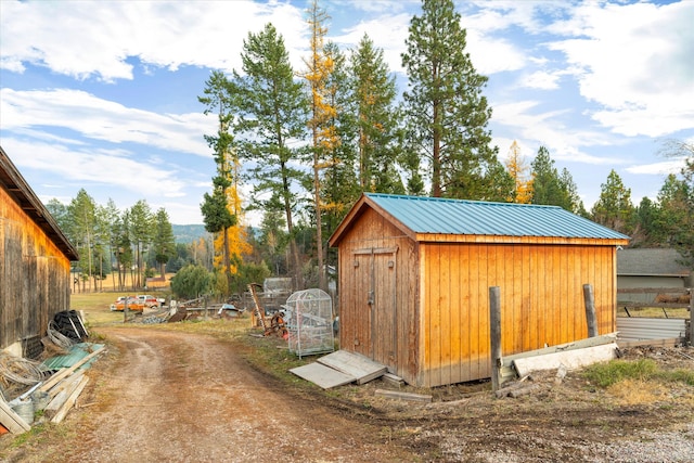 view of outbuilding