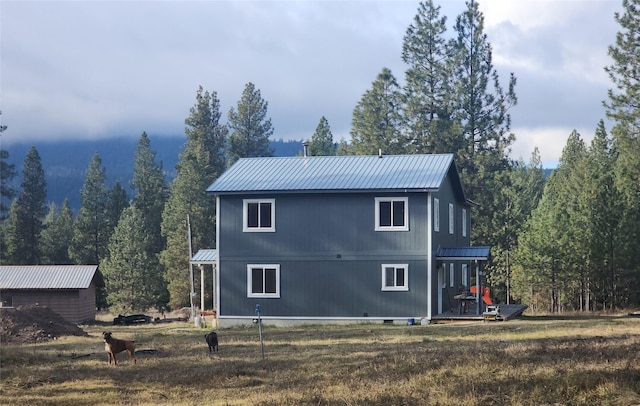 view of rear view of property