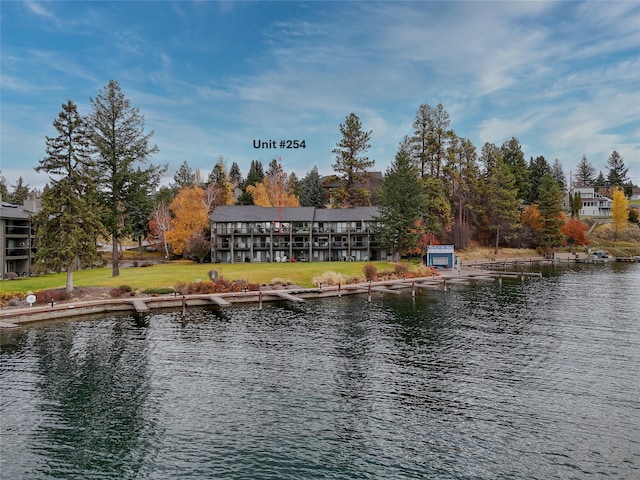 180 Vista Ln Unit 254, Bigfork, MT 59911 - water view featuring a boat dock