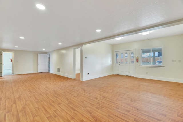 interior space featuring light hardwood / wood-style flooring