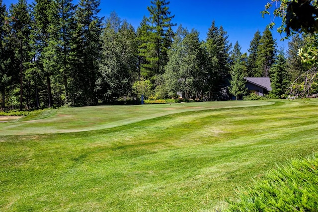 surrounding community featuring a lawn