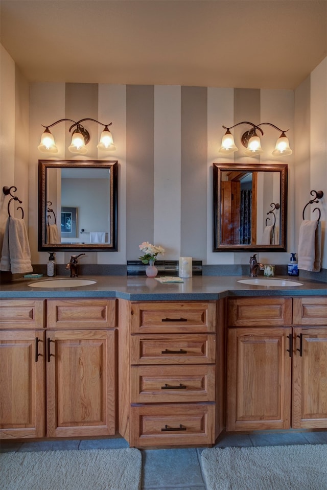 bathroom featuring vanity