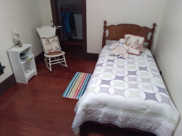 508 1st St W, Polson, MT 59860 - bedroom featuring wood finished floors, a closet, and a spacious closet