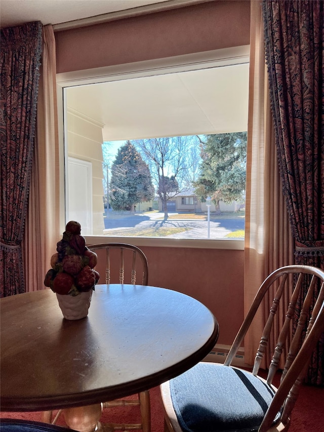 view of dining area