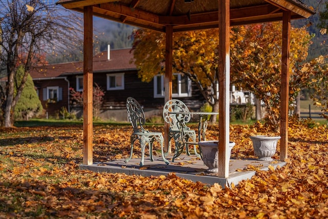 4 Courtier Rd, Thompson Falls, MT 59873 - view of patio / terrace featuring a gazebo