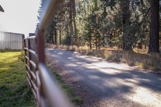 view of road