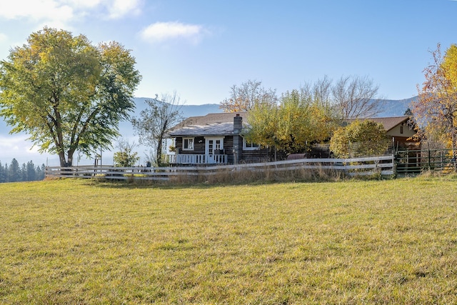 4 Courtier Rd, Thompson Falls, MT 59873 - view of yard featuring a mountain view