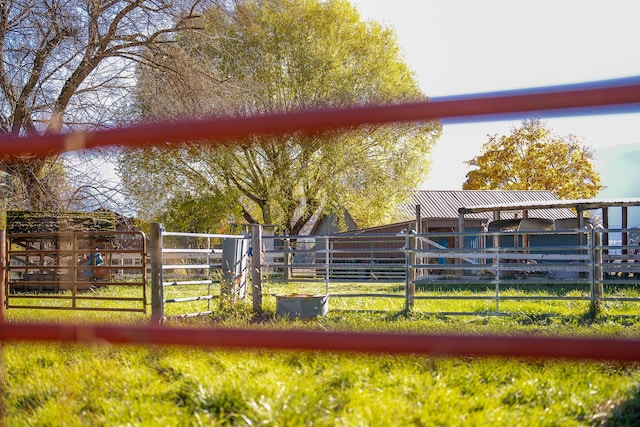 view of horse barn