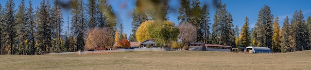 view of community with a lawn