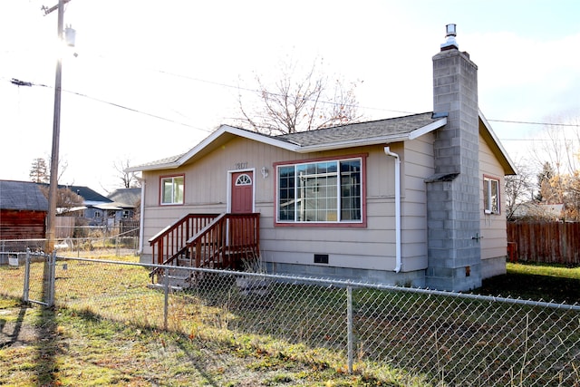 view of front of home