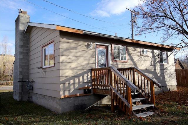 view of rear view of property