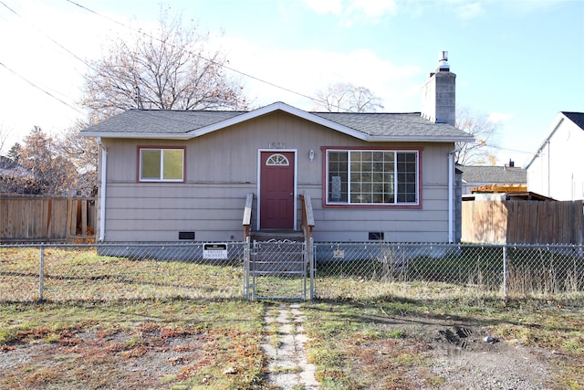 view of bungalow