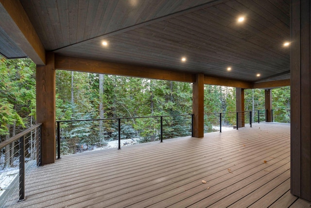92 Woodlandstar Cir, Whitefish, MT 59937 - view of wooden deck