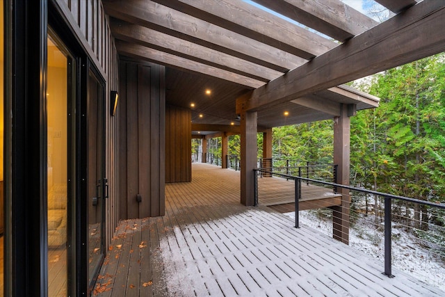 92 Woodlandstar Cir, Whitefish, MT 59937 - view of wooden deck