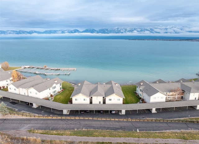 100 Rocky Point Rd Unit F5, Polson, MT 59860 - aerial perspective of suburban area featuring a nearby body of water