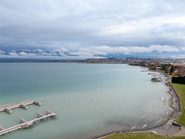100 Rocky Point Rd Unit F5, Polson, MT 59860 - water view featuring a dock