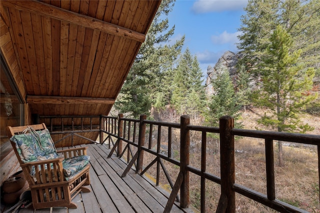 view of balcony