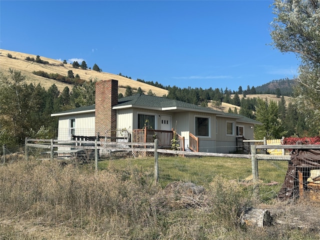 view of rear view of property