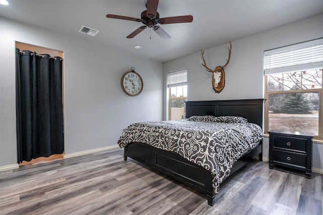 126 Moes Run, Kalispell, MT 59901 - bedroom with recessed lighting, visible vents, and light wood-style floors