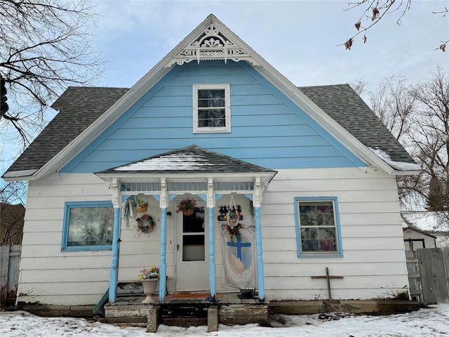 view of front of home