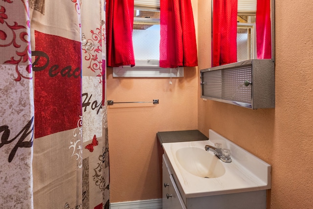 bathroom with vanity