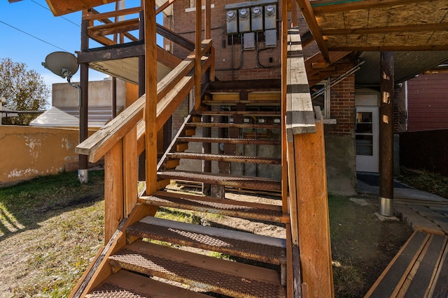 view of staircase