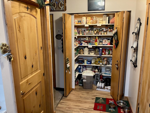 view of pantry